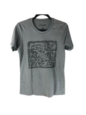 WeLoveFine Dota 2 Womens T Shirt Battlefield Logo Crew Short Sleeve Gray XL